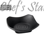 Square Dish 3.5"-5.25" Black