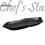 Oblong Shape Plate 11.5" Black