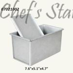 450Gram Rectangle Aluminium Bread Tin with Cover H4.7inch