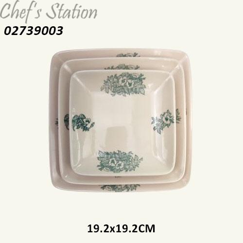 D. Kopitiam Vintage Square Plate 7.6"-11"