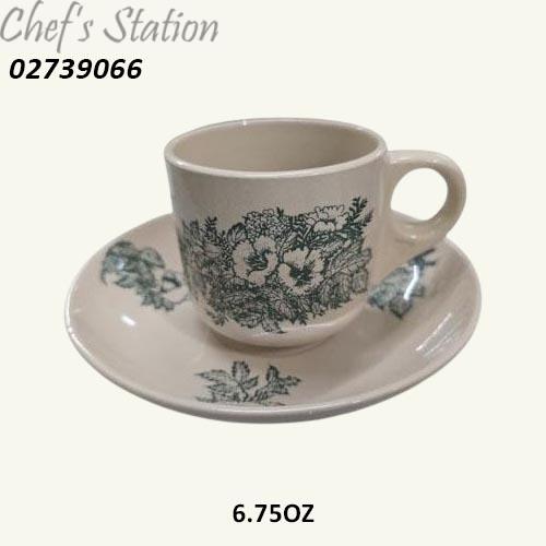02739066 Kopitiam Vintage Coffee Cup and Saucer - Image 1