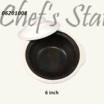 White Claypot Local 6" CP-200 U Heat Resistant