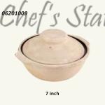 White Claypot Local 7" CP-201 U Heat Resistant